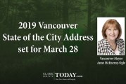2019 Vancouver State of the City Address set for March 28