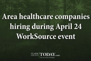 Area healthcare companies hiring during April 24 WorkSource event