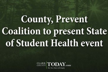 County, Prevent Coalition to present State of Student Health event