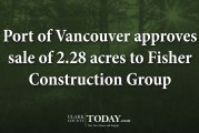 Port of Vancouver approves sale of 2.28 acres to Fisher Construction Group
