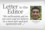 Letter to the editor: ‘We millennials are on our own and we believe in a more fair and just system for all …’