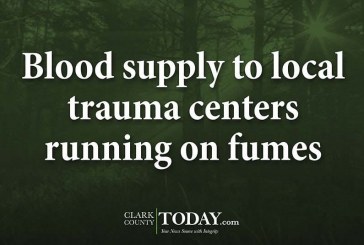 Blood supply to local trauma centers running on fumes