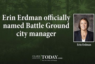 Erin Erdman officially named Battle Ground city manager