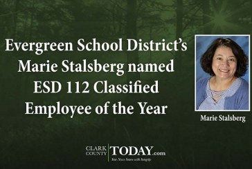 Evergreen School District’s Marie Stalsberg named ESD 112 Classified Employee of the Year