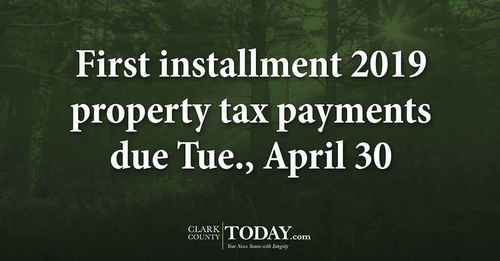 Clark County Property Tax Due Dates 2019 Property Walls