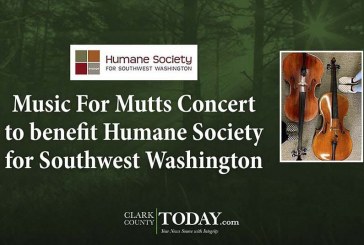 Music For Mutts Concert to benefit Humane Society for Southwest Washington