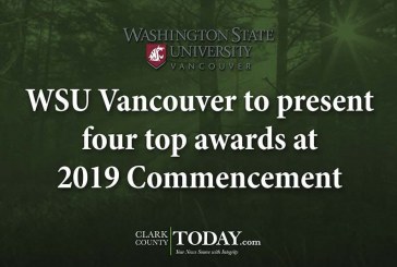 WSU Vancouver to present four top awards at 2019 Commencement