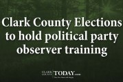 Clark County Elections to hold political party observer training