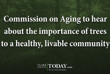 Commission on Aging to hear about the importance of trees to a healthy, livable community