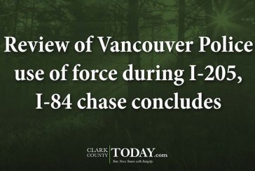 Review of Vancouver Police use of force during I-205, I-84 chase concludes