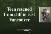 Teen rescued from cliff in east Vancouver