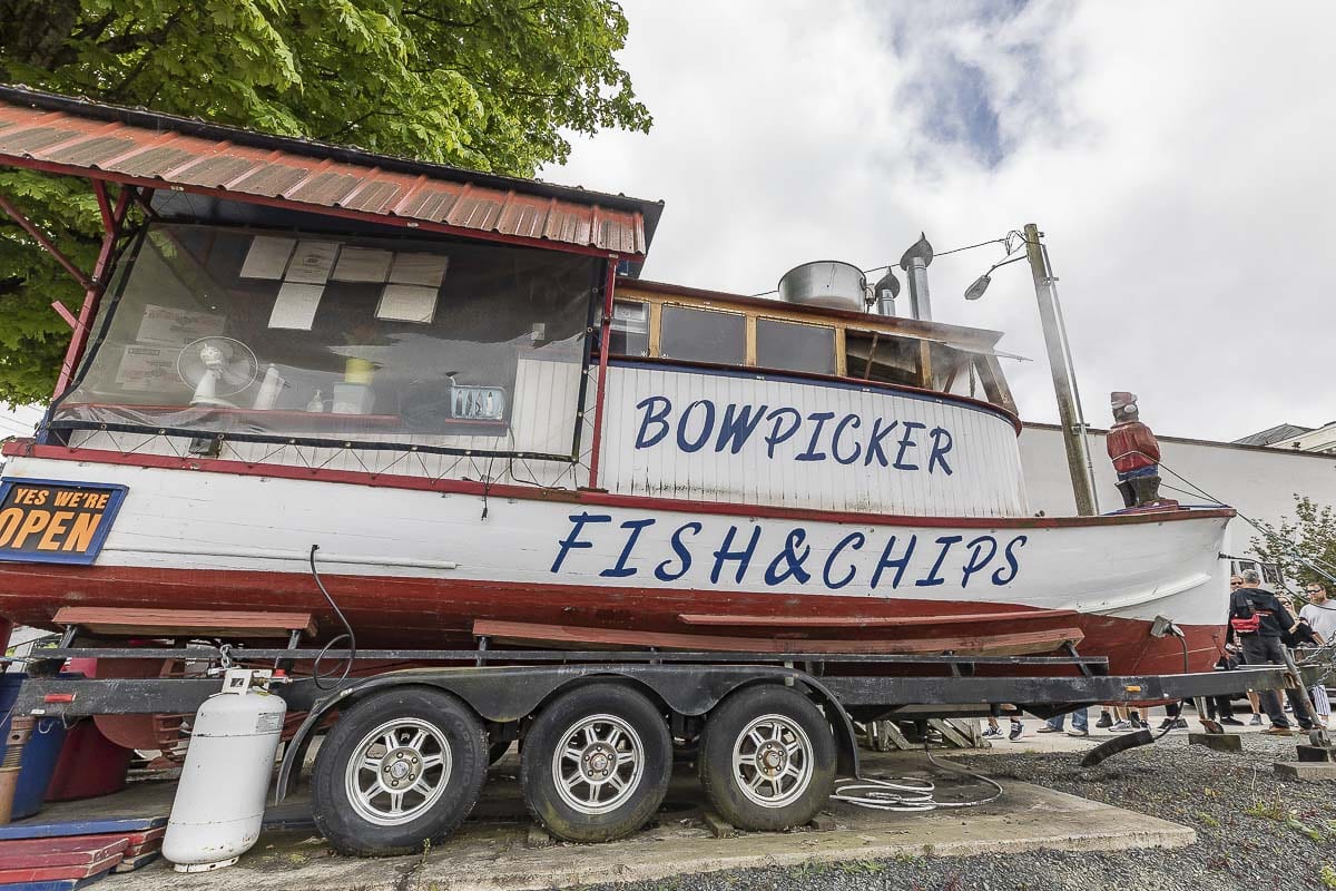 The Bowpicker Fish and Chips is the most famous, simple seafood in the Pacific Northwest. Photo by Mike Schultz