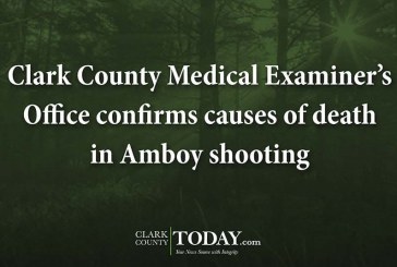 Clark County Medical Examiner’s Office confirms causes of death in Amboy shooting