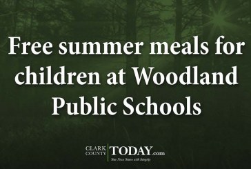Free summer meals for children at Woodland Public Schools