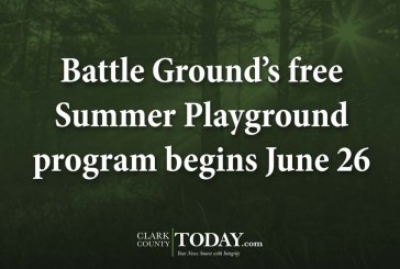 Battle Ground’s free Summer Playground program begins June 26