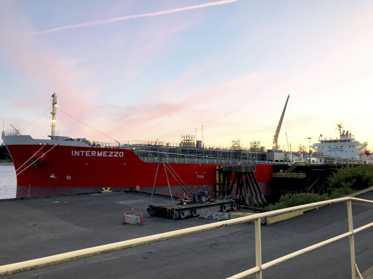 Intermezzo calls the Port of Vancouver USA on her maiden voyage