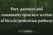 Port, partners and community open new section of bicycle/pedestrian pathway
