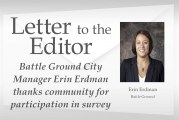 Letter: Battle Ground City Manager Erin Erdman thanks community for participation in survey
