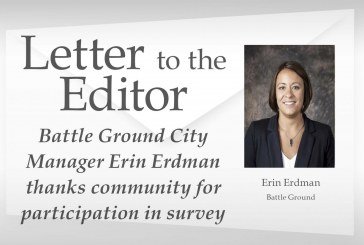 Letter: Battle Ground City Manager Erin Erdman thanks community for participation in survey
