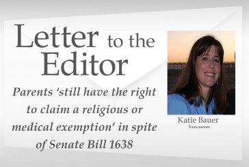 Letter: Parents ‘still have the right to claim a religious or medical exemption’ in spite of Senate Bill 1638