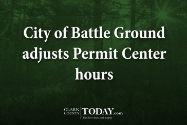 City of Battle Ground adjusts Permit Center hours