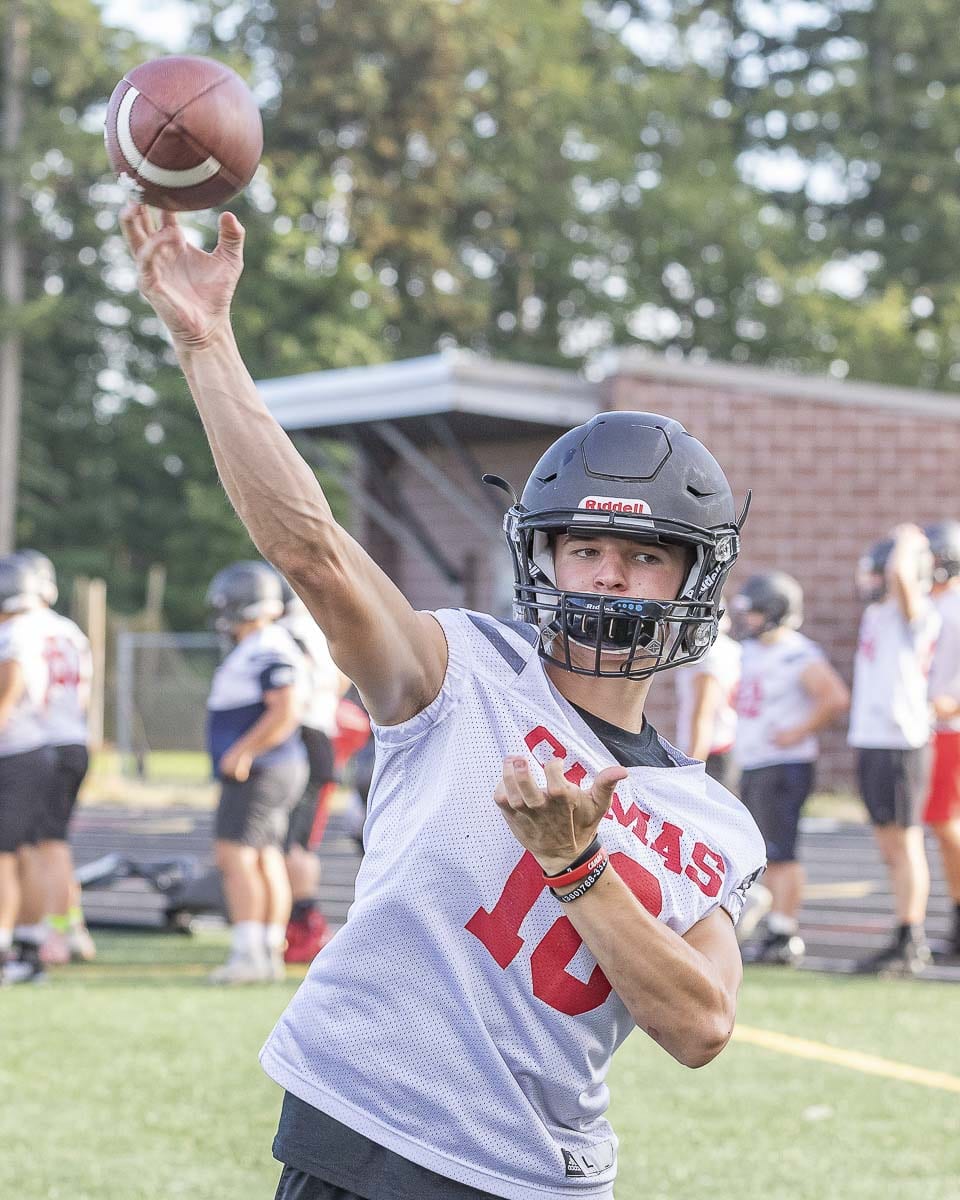Jake Blair got a few starts and plenty of reps at quarterback as a sophomore last year. That experience, as well as another year to get stronger, has helped him become more confident going into his junior season. Photo by Mike Schultz