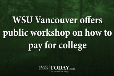 WSU Vancouver offers public workshop on how to pay for college