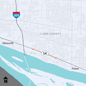 WSDOT pilot project: Zipper merge for improved travel on eastbound SR 14 from I-205