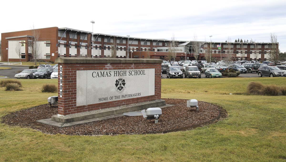 Camas High School will be represented by the district’s superintendent at the State of the Community event next week. ClarkCountyToday.com File Photo