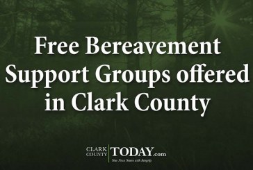Free Bereavement Support Groups offered in Clark County