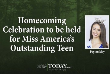 Homecoming Celebration to be held for Miss America’s Outstanding Teen Payton May