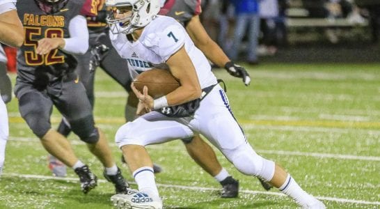 Quarterback Riley McCarthy helped Mountain View to its 11th winning regular season in the past 12 seasons. Photo by Mike Schultz