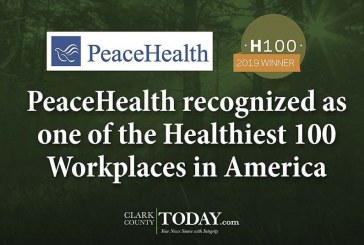 PeaceHealth recognized as one of the Healthiest 100 Workplaces in America