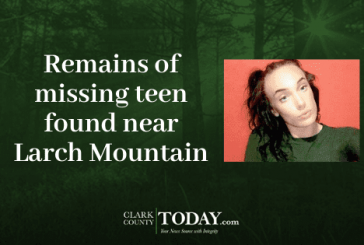 Remains of missing teen found near Larch Mountain
