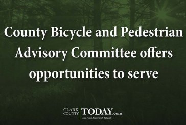 County Bicycle and Pedestrian Advisory Committee offers opportunities to serve