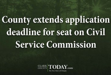 County extends application deadline for seat on Civil Service Commission