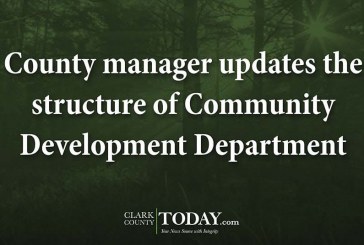 County manager updates the structure of Community Development Department