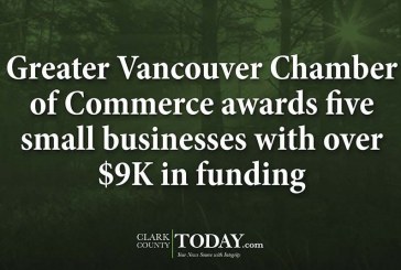 Greater Vancouver Chamber of Commerce awards five small businesses with over $9K in funding