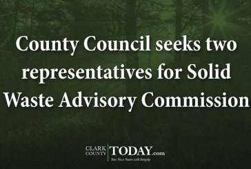 County Council seeks two representatives for Solid Waste Advisory Commission