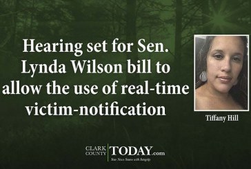 Hearing set for Sen. Lynda Wilson bill to allow the use of real-time victim-notification technology