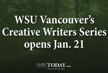 WSU Vancouver’s Creative Writers Series opens Jan. 21