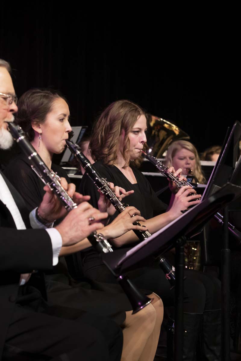 Clark College Concert Band Wind musicians are shown here. Photo courtesy of Jenny Shadley