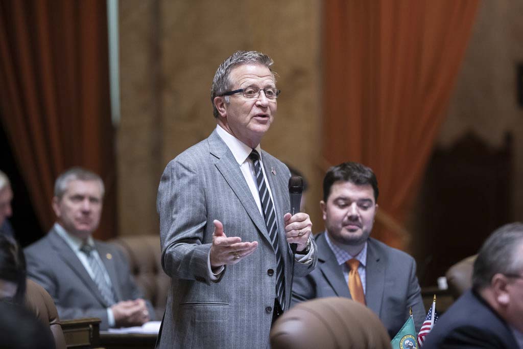 A bill sponsored by Rep. Larry Hoff (shown here in file photo) to support Washington's small forest landowners in the Forestry Riparian Easement Program has been unanimously approved by the Washington State House of Representatives. Photo courtesy of Washington State House Republicans