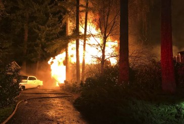 Vancouver firefighters battle shop fire in Proebstel
