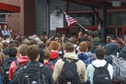 Students defy administration in walkout at Camas High School
