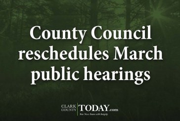 County Council reschedules March public hearings