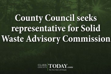 County Council seeks representative for Solid Waste Advisory Commission