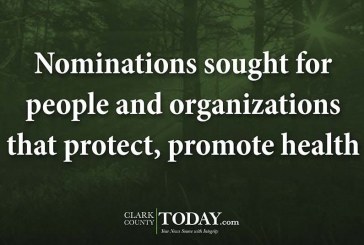 Nominations sought for people and organizations that protect, promote health