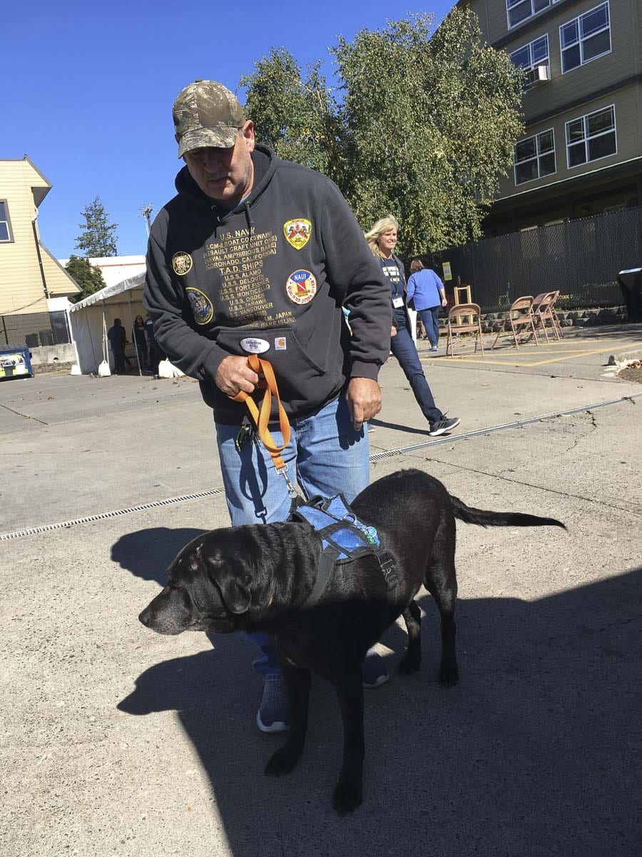 Members of the homeless community gather at Open House Ministries every year for the annual block party, which often times also includes another free pet clinic. Photo courtesy of Open House Ministries