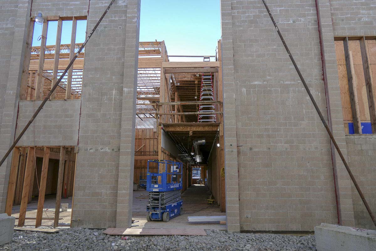 A new building at Ridgefield High School was funded through a 2017 building bond. Photo by Chris Brown